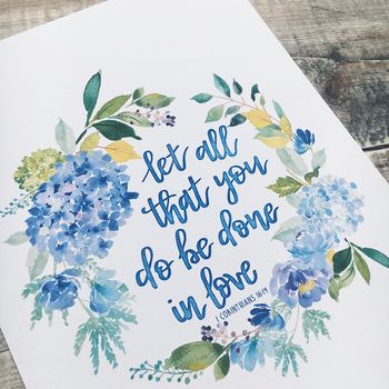 Let All That You Do Be Done In Love Print, 5 of 6