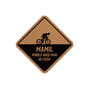 Square Cork Coaster 'Middle Aged Man In Lycra' | Homeware | Tableware | Cycling | Cyclist | Bike Rider Gift, thumbnail 3 of 3