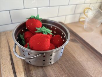 Pretend Play Felt Strawberries, 7 of 8