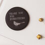 Thank You Gift Slate Token Gift + Card For Her Or Him, thumbnail 1 of 7