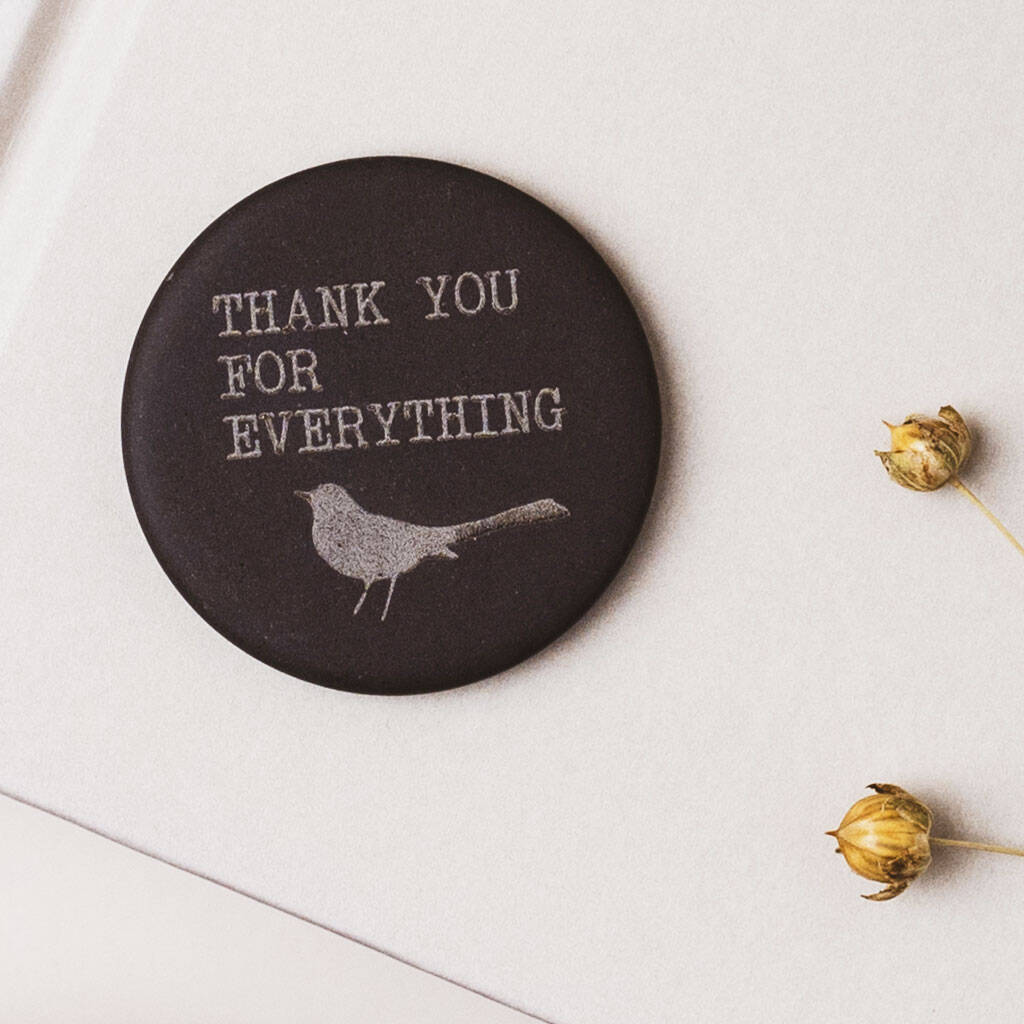Thank You Gift Slate Token Gift + Card For Her Or Him, 1 of 7