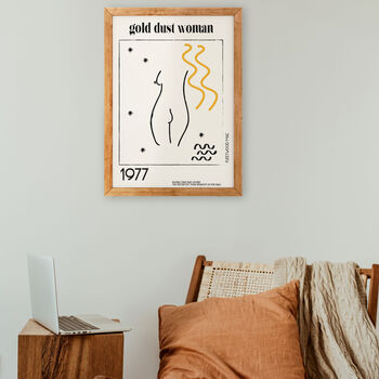 Gold Dust Woman Giclée Retro Art Print, 3 of 3