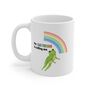 Funny Gay Lgbt Queer Joke Mug Frog And Rainbow, thumbnail 1 of 7