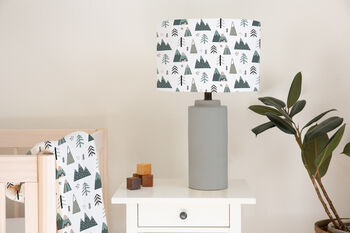 Mountains And Fir Trees Lampshade, 2 of 5