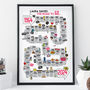 60th Birthday Personalised Print The Road To 60, thumbnail 2 of 12