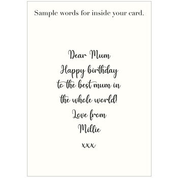 Personalised Mum Birthday Card And Photo Frame Keepsake, 3 of 3