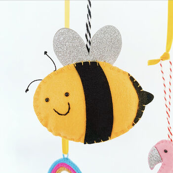 Personalised Bee Christmas Decoration, 5 of 7