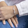 Personalised Double Pearl Initial Bracelet, thumbnail 2 of 7