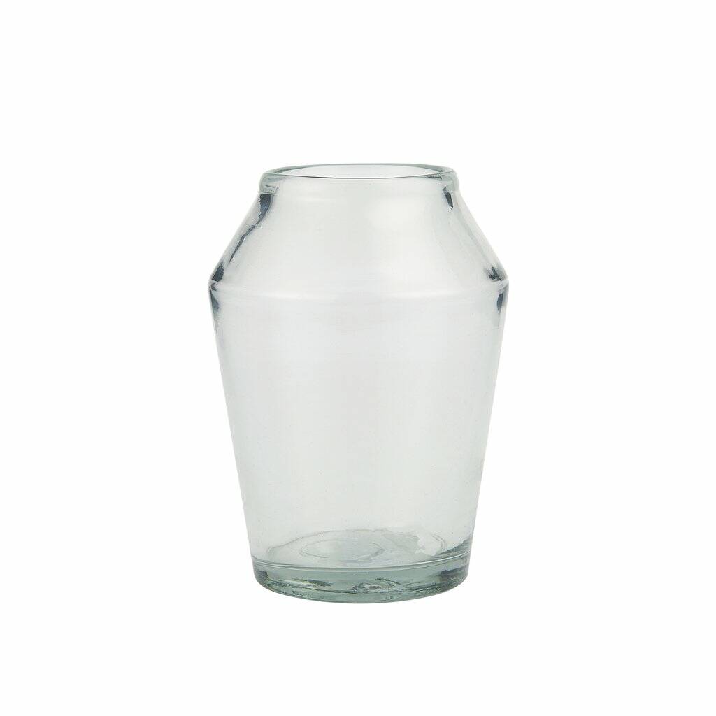 Handblown Conical Glass Vase Various Sizes By The Little House Shop