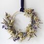 ‘Summer Blues’ Luxury Dried Flower Wreath, thumbnail 1 of 3