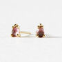 Pink Tourmaline Earrings Silver/Gold Vermeil, thumbnail 4 of 6