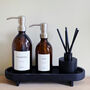Amber Bottle With White Personalised Label And Silver Pump, thumbnail 8 of 9