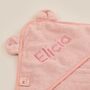 Personalised Large Pink Hooded Bath Towel, thumbnail 3 of 4