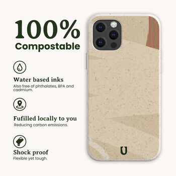 Neutral Abstract Eco Phone Case, 3 of 5