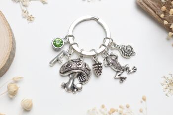 Goblincore Forest Forager Keyring, Cottagecore Gift, 2 of 8