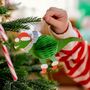 Five Christmas Honeycomb Tree Decorations, thumbnail 3 of 3