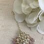 Purple Gold Plated Kundan Earrings And Tikka Set, thumbnail 6 of 7