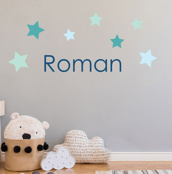 Star Name Fabric Wall Stickers, 3 of 7
