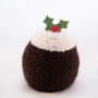 Hand Knitted Christmas Pudding Chocolate Orange, thumbnail 3 of 3