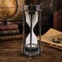Bronze Hourglass With White Sand And Compass, thumbnail 7 of 7