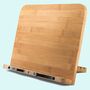 Portable Bamboo Book Stand Wooden Reading Rest, thumbnail 1 of 7