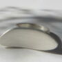 Silver Oval Ring, thumbnail 3 of 4
