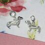 Dachshund Charm Sterling Silver, thumbnail 2 of 10