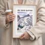 Personalised Baptism Gift Print For Adults, Mountain Christian Keepsake, thumbnail 5 of 11