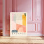 Bauhaus Pastel Mid Century Art Print, thumbnail 3 of 3