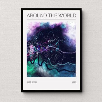 Daft Punk Abstract Song Painting Art Print, 3 of 3