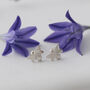 Bee Earrings In Silver, thumbnail 2 of 7