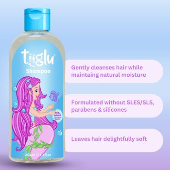 Kids Highly Natural Mermaid Glimmer Shampoo And Body Wash Gift Set, 5 of 8