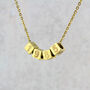 Special Date Cubed Bead Necklace, thumbnail 7 of 9