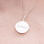 Sterling Silver Sia Personalised Star Sign Necklace, thumbnail 3 of 12