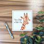 Giraffe Father's Day Card, thumbnail 1 of 4