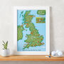 Personalised Scratch Off UK Golf Courses Print, thumbnail 2 of 10