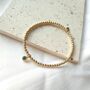 Gold Filled Birthstone Charm Bracelet, thumbnail 1 of 4
