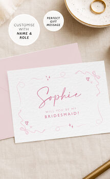 Bridesmaid Proposal Card Bows, 10 of 11
