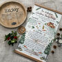 Personalised Christmas Recipe Family Print, thumbnail 1 of 5