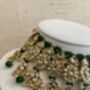 Indian Gold Plated Kundan And Pearl Emerald Green Set, thumbnail 2 of 8