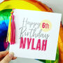 Personalised Bold Typographic Birthday Card, thumbnail 1 of 2