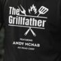 Personalised Grillfather T Shirt, thumbnail 2 of 2