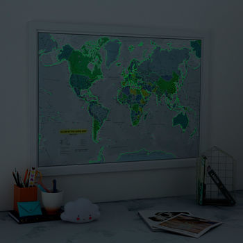 Glow In The Dark World Map, 4 of 8