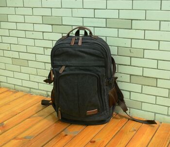 Canvas Backpack Rucksack, 2 of 12