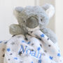 Personalised Blue Fluffy Koala Comforter Blanket Set, thumbnail 3 of 6
