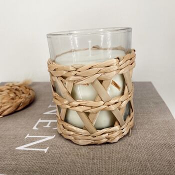 Hand Woven Wicker Scented Candle, 2 of 2