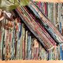 Turquoise Blue Chindi Recycled Cotton Rag Rug, thumbnail 1 of 7