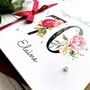 Personalised 70th Birthday Card, With Large Floral Number And Bow, thumbnail 4 of 5