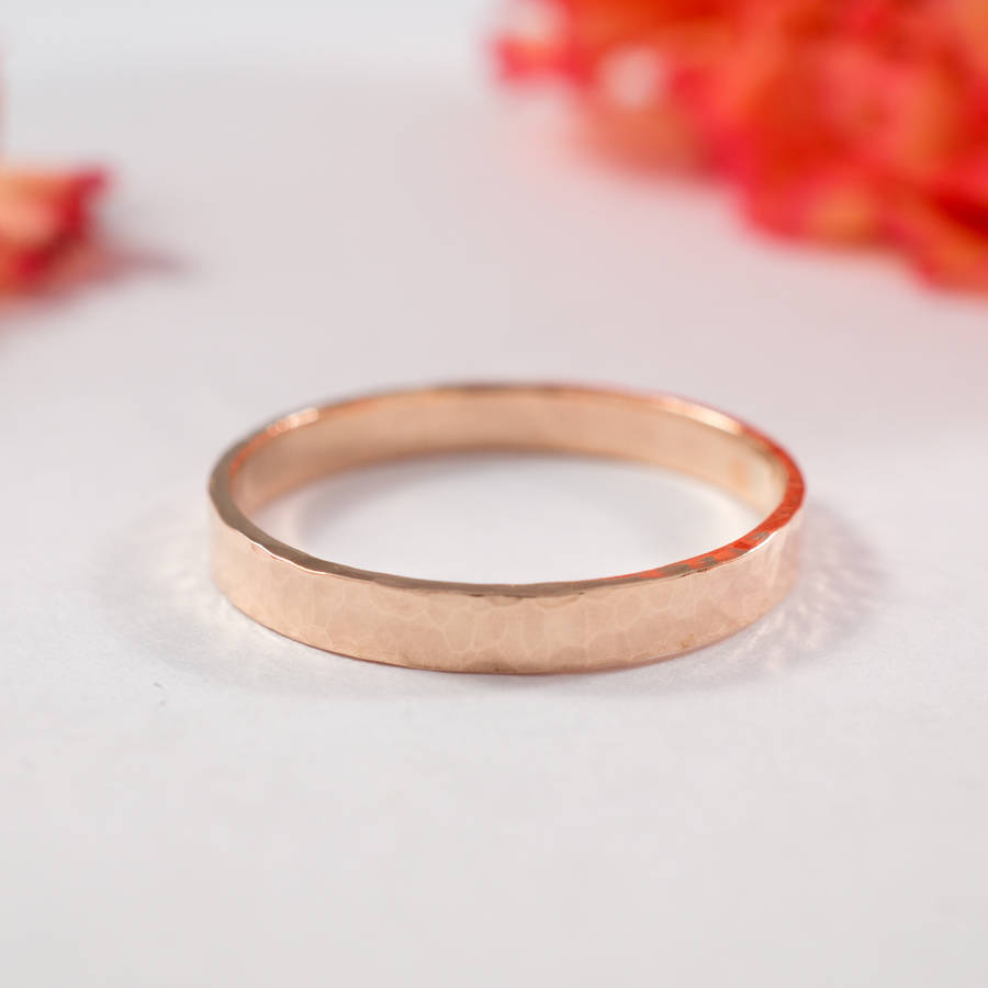 Wedding Bands In 9ct Rose Recycled Gold By Fragment Designs ...