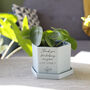Personalised Thank You Hexagon Plant Pot For Teachers, thumbnail 7 of 7
